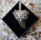Upper Hemipristis “Snaggletooth” Shark Tooth Wire Wrapped Pendant